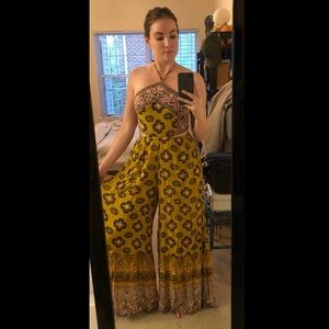 Free People halter neck romper